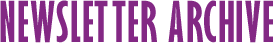 Newsletter archive
